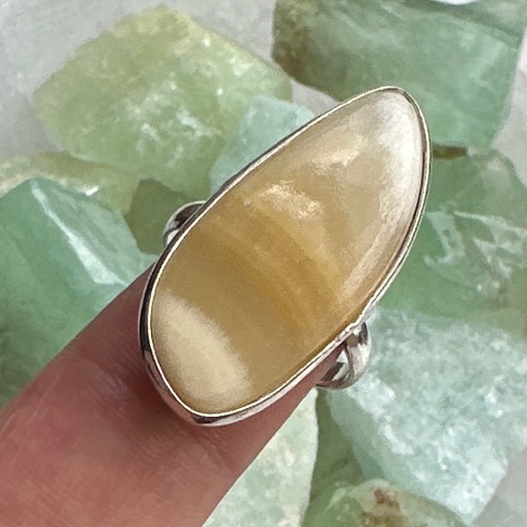 Crazy lace Agate/Laguna Agate silver gem Victorian ring/happy ring healing stone - Picture 2 of 7